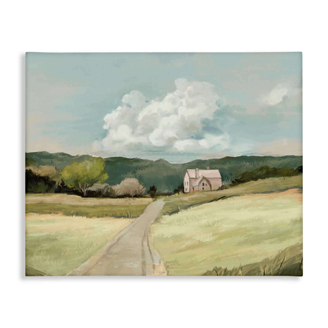 Stupell Industries Road Leading Home Countryside Canvas Wall Art